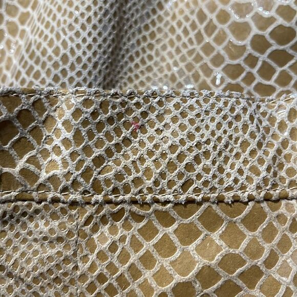 Persona Marina Rinaldi Python Print Leather Skirt Sz 23 (M) - Picture 12 of 16